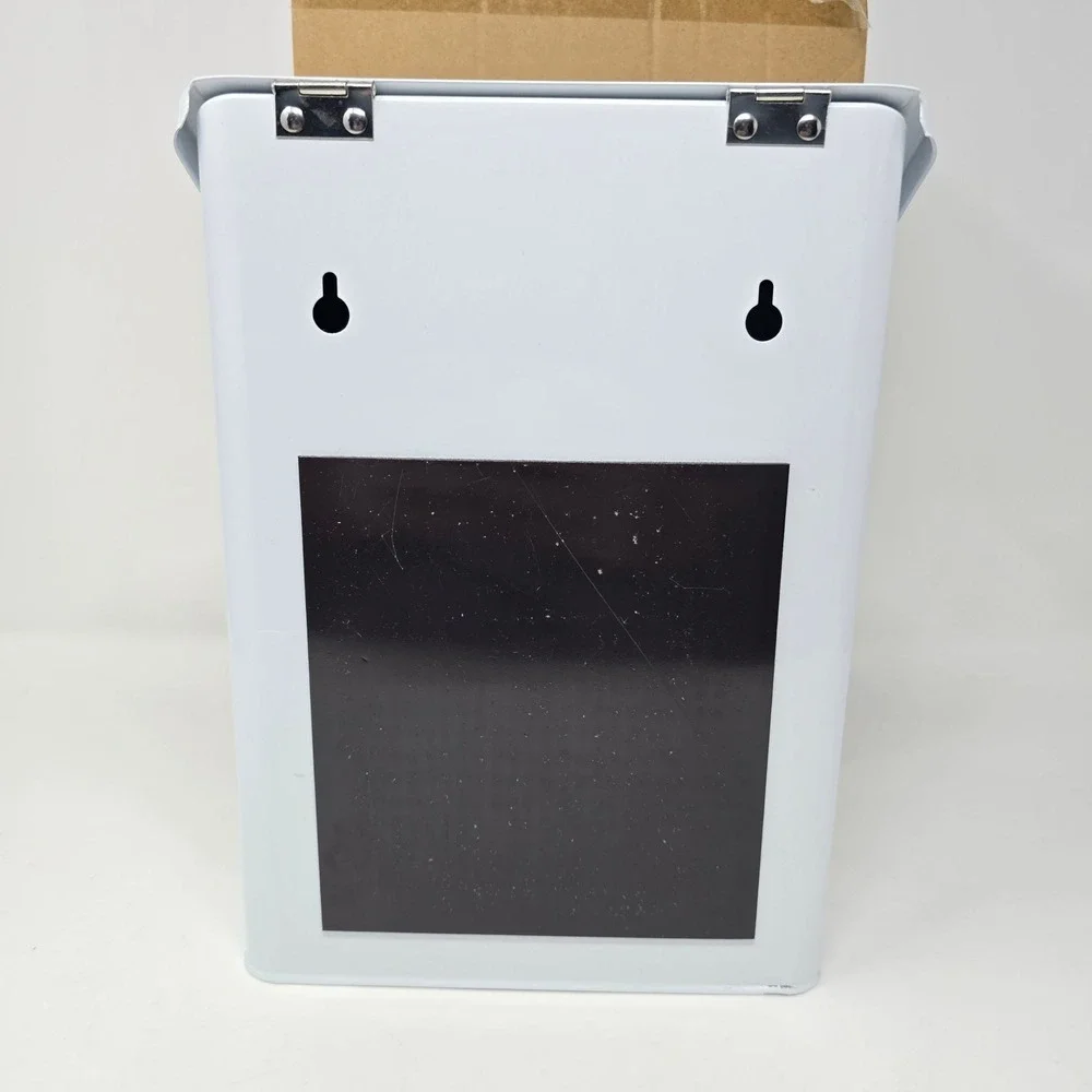 SubeKyu Magnetic Lint Bin and Dryer Sheet Holder Set White Laundry Organization